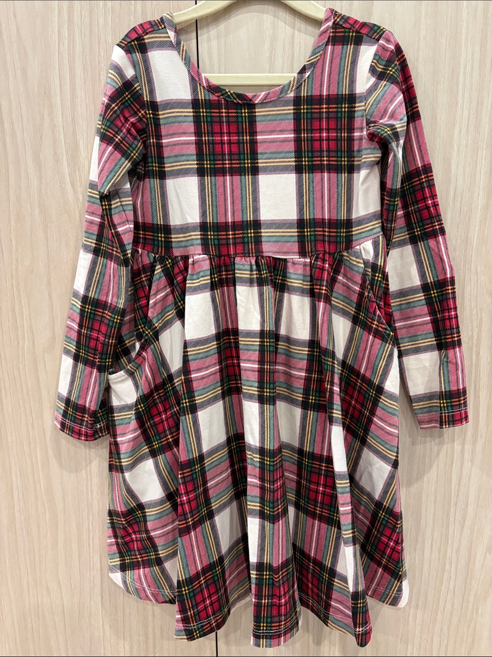 Hanna Andersson Plaid Long-Sleeve Dress